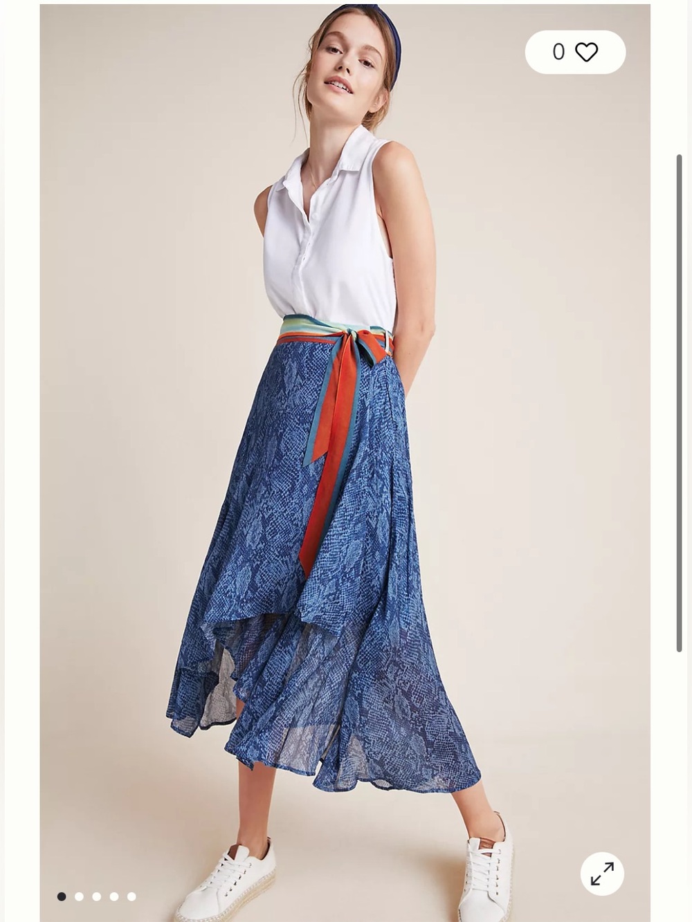 NWT Anthropologie size M Joni midi wrap skirt